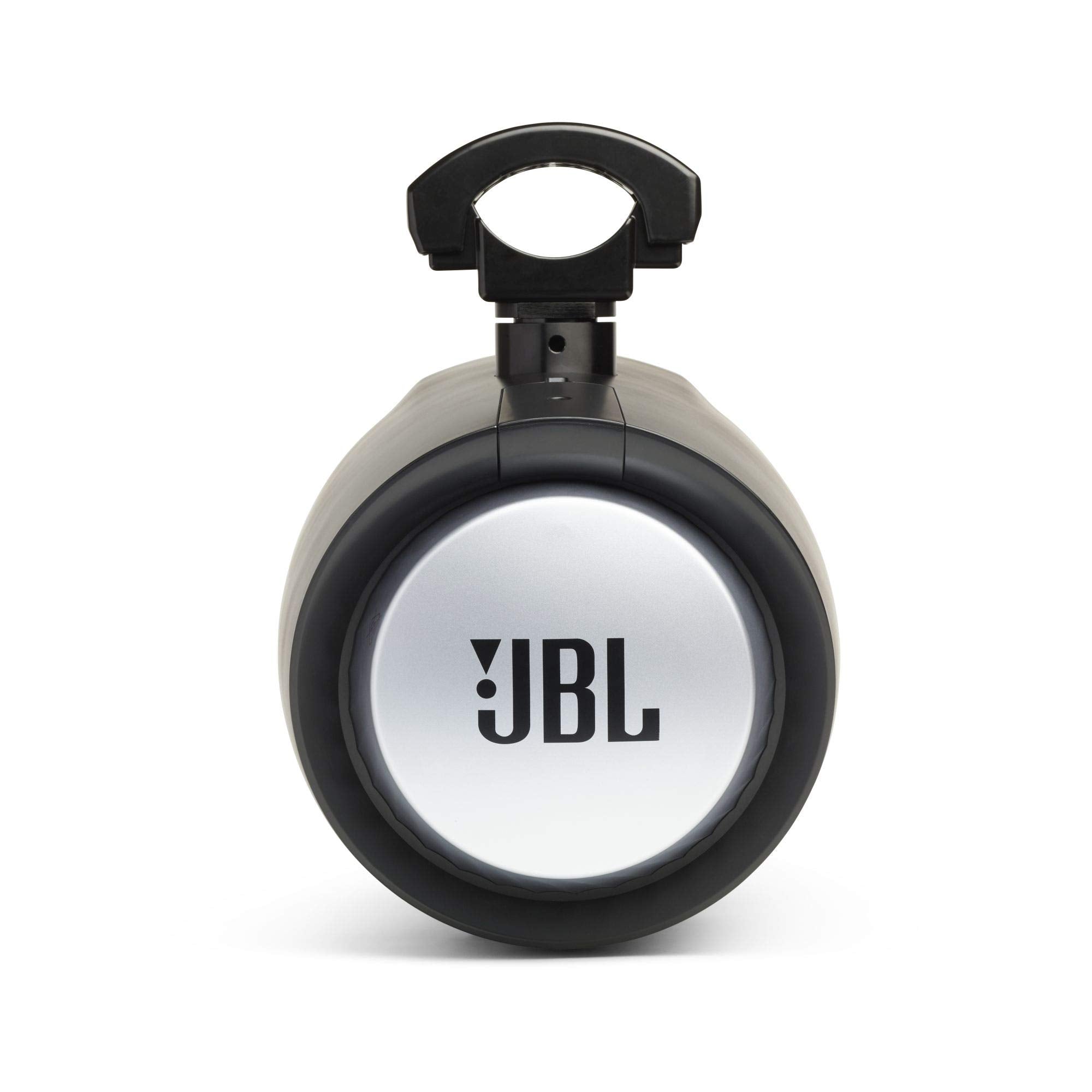 JBL MT8HLB 8" 2-Way Marine Tower Speaker Black & Wet Sounds HTX2 2 Channel Amplifier with Kicker 41KMLC LED Controller