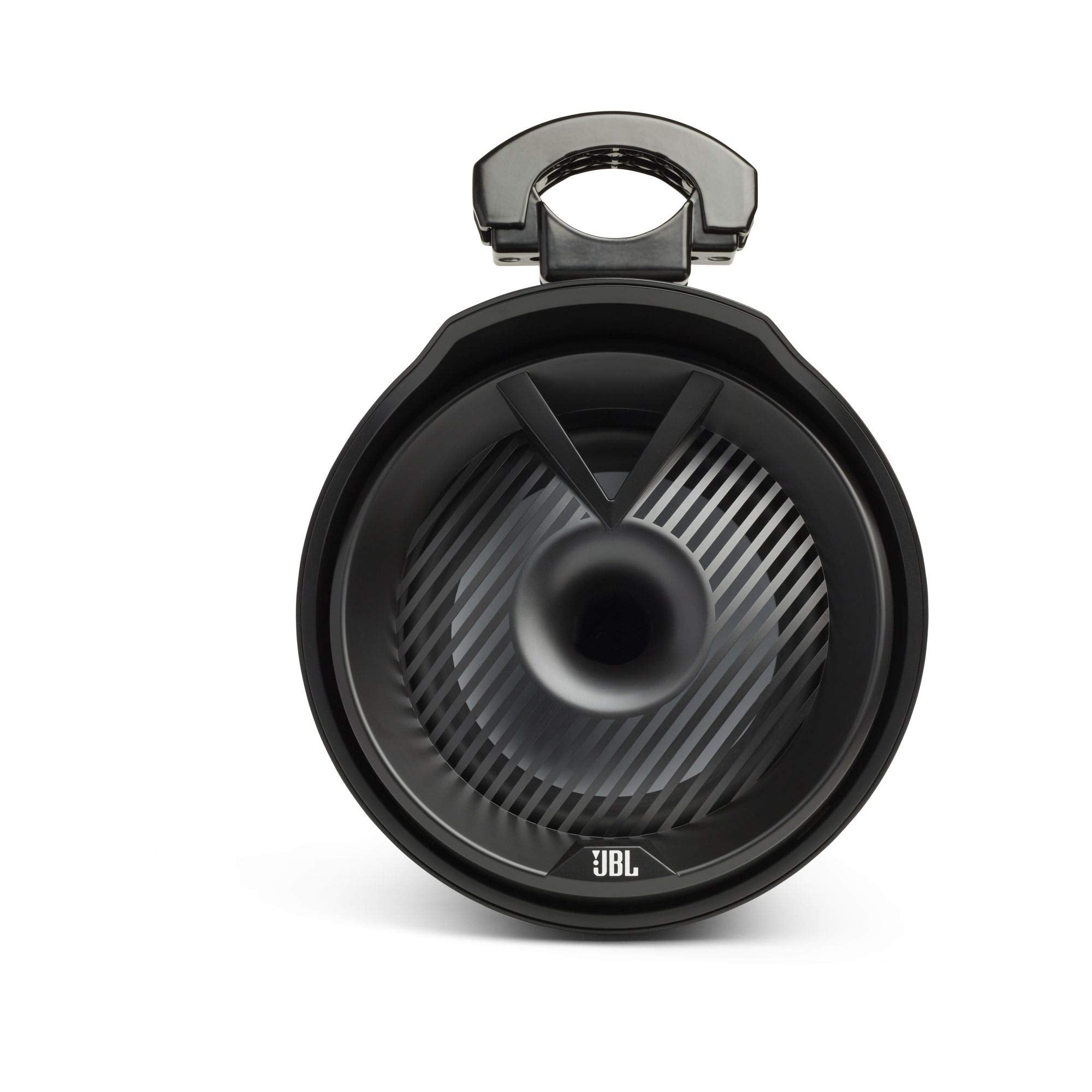 JBL MT8HLB 8" 2-Way Marine Tower Speaker Black & Wet Sounds HTX2 2 Channel Amplifier with Kicker 41KMLC LED Controller