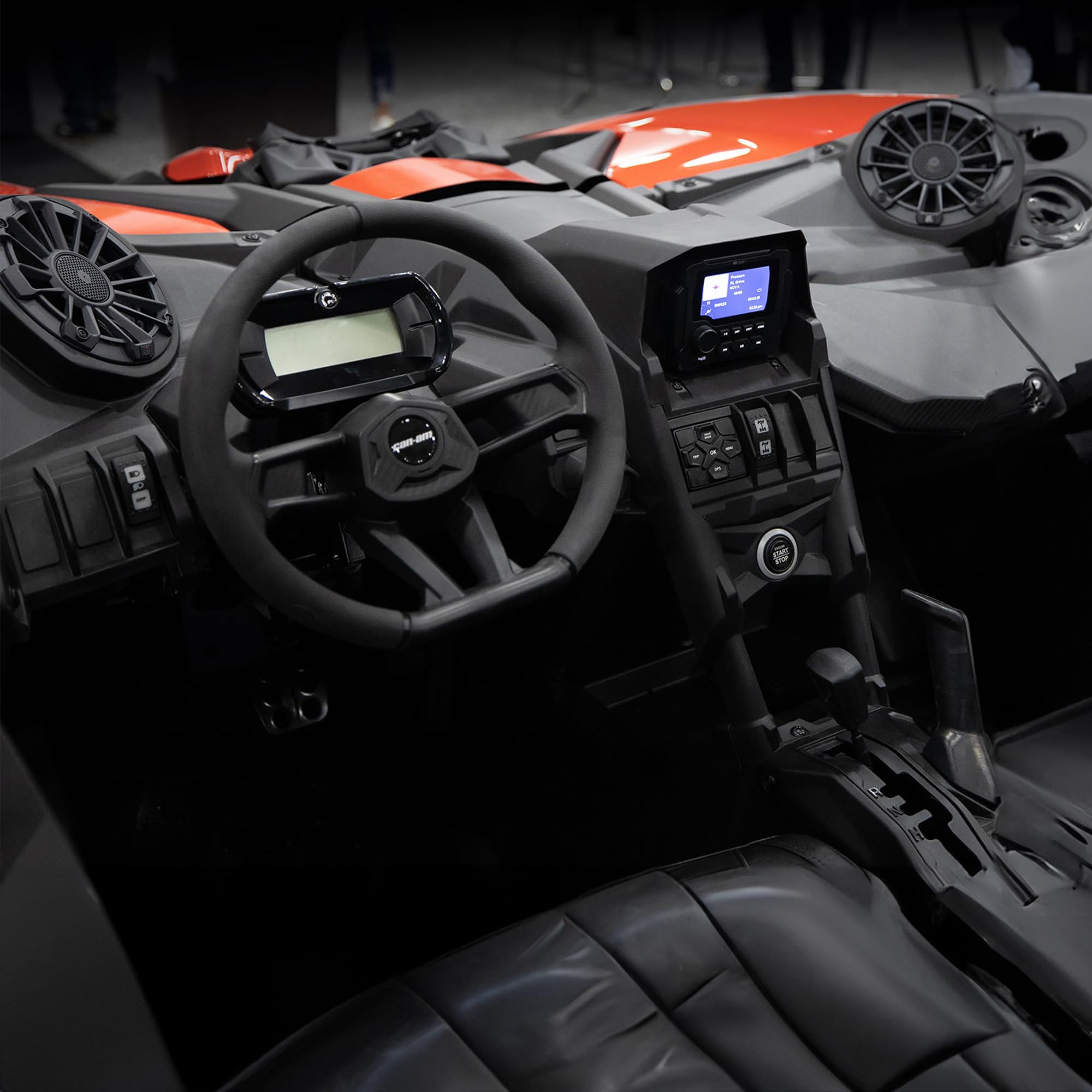 MB Quart 1800 Watt Stage 5 Can Am Maverick X3 (2017-2025) Tuned, Complete Audio Car Speakers Sound System Utility Terrain Vehicles, Off Road, Black