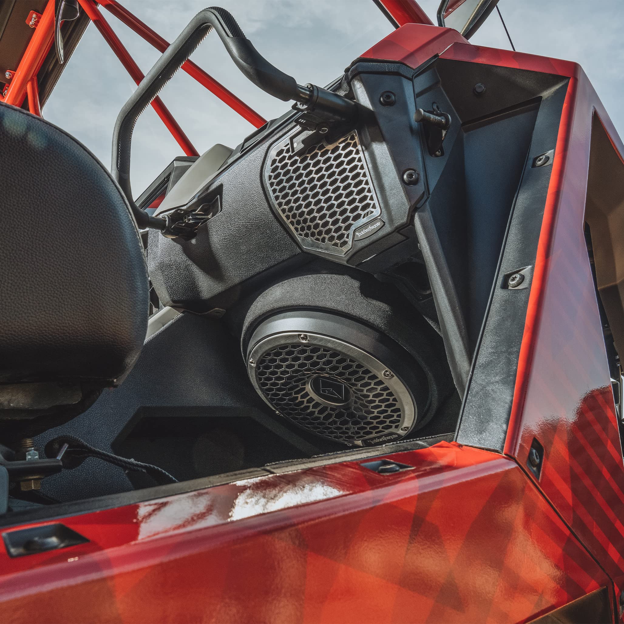 Rockford Fosgate RZR19PXP-STG5 Audio Kit: PMX-3 Receiver, 1500-Watt Amp, Front Speakers & M2 Tweeters, M2 Color Optix Lighted 10” Subwoofer & M2 6.5" Rear Speakers for Select RZR Pro XP Models (2019+)